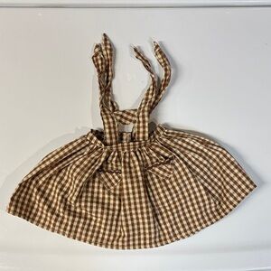 American Girl Brown Checkered Doll Dress